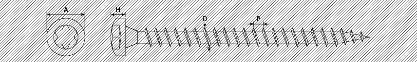 Spanplattenschrauben Pan Head TX-Antrieb