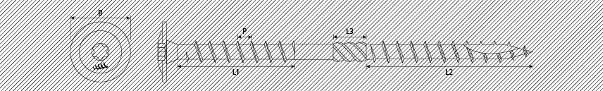 Viti per isolamento TMT ranellate TX super svasanti autoperforanti doppio filetto