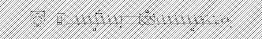 Tornillos de aislamiento cabeza cilíndrica TX doble rosca y punta type 17 dentada