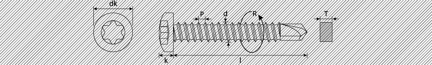 Self-drilling screws tx pan head