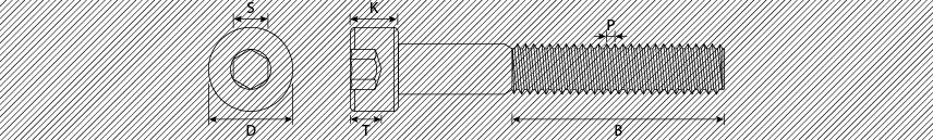 Screws hexagon socket Cylinder head